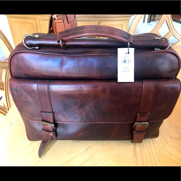 Brand new Wilson’s vintage leather briefcase